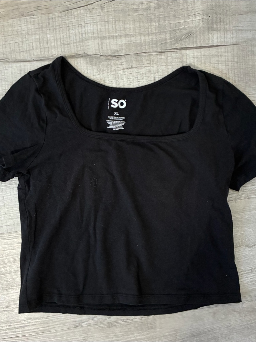 square neck crop top